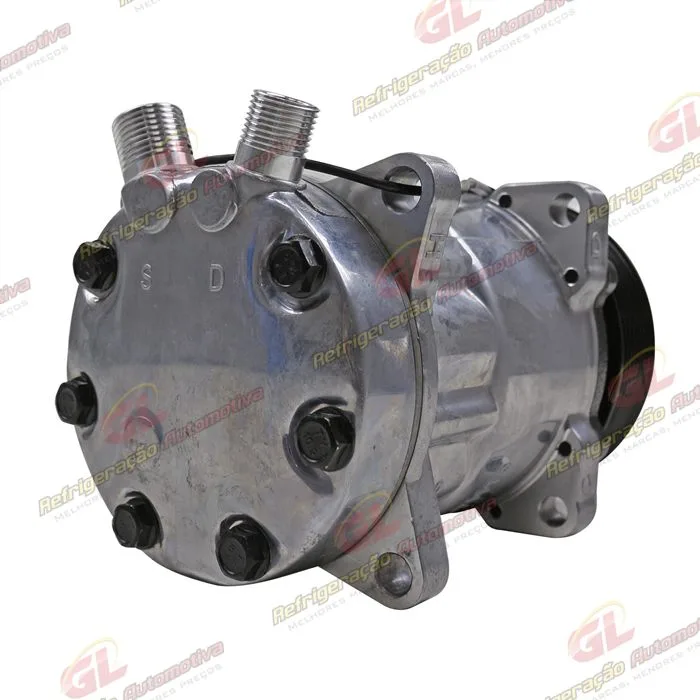 Compressor Modelo AA7H15AA Máquina New Holland 8 Orelhas - 12 Volts Polia 8pk 119mm R134a — foto 6