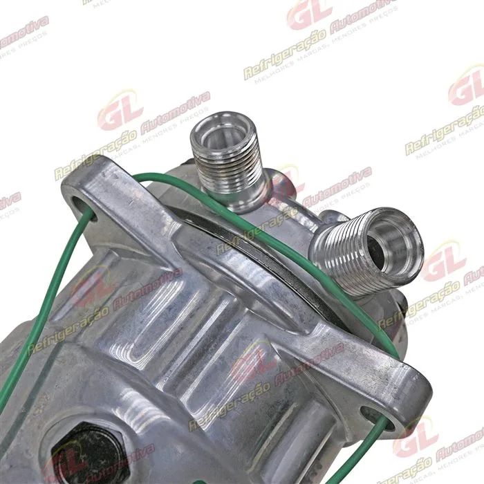 Compressor Modelo Sanden AA7H15AA 8 Orelhas 200cc Caminhão MAN TGX 2010 > / Meteor Motor MAN 2020 > - 24 Volts Polia 8pk 119mm R134a OEM: 2V3820803/ 2V5820803B — foto 9