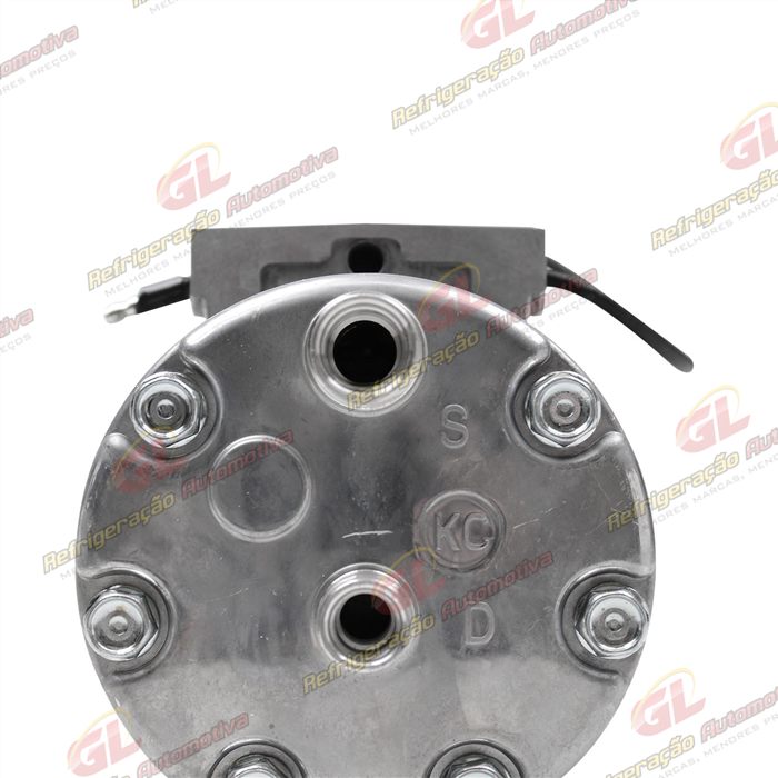 Compressor Modelo AA7H15AA Land Rover Defender Parafuso Passante Descarga / Sucção Traseira O'ring - 12 Volts Polia 8pk 119mm — foto 8