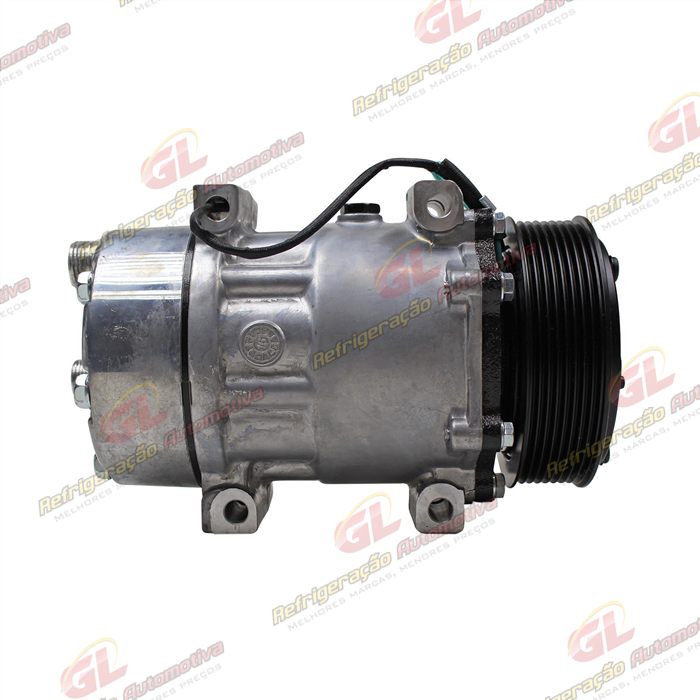 Compressor Modelo AA7H15AA Parafuso Passante Descarga/Sucção Traseira O'ring - 24 Volts Polia 8pk 119mm — foto 5