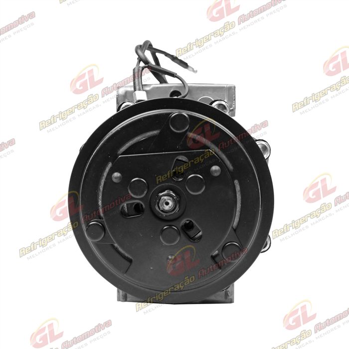 Compressor AA7H15AA Parafuso Passante Descarga/Sucção Traseira Engate - 12 Volts Polia 8pk 119mm — foto 3