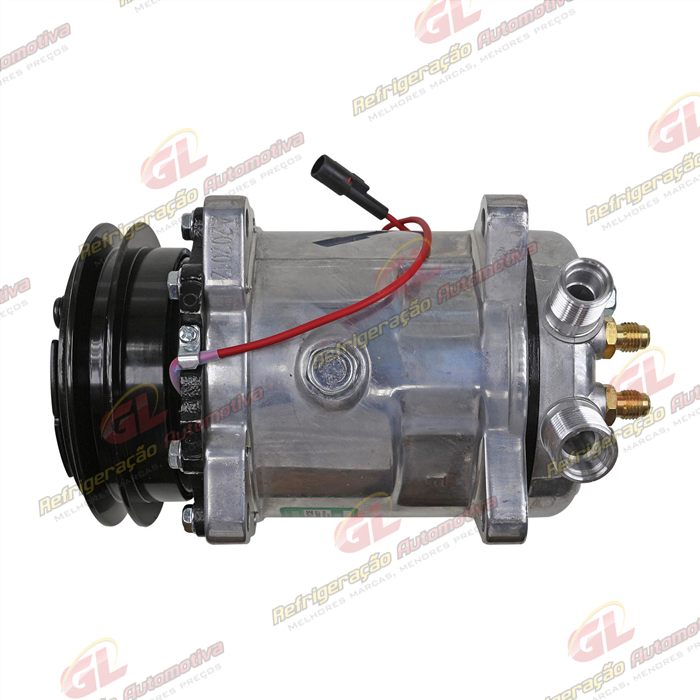 Compressor Modelo 5H14 Universal 8 Orelhas - 12 Volts Polia Canal 1A 124mm R134a — foto 8