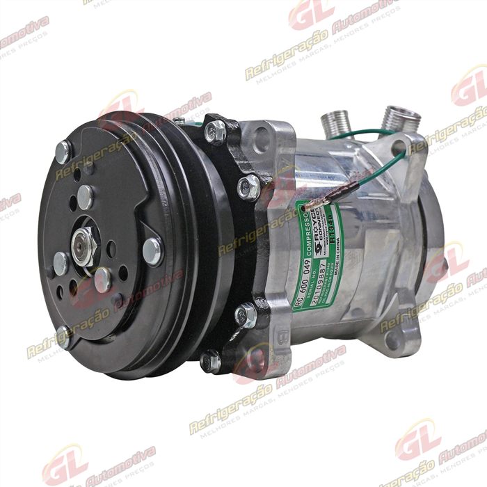 Compressor Modelo 5H14 Universal 8 Orelhas - 24 Volts Polia Canal 1A 128mm R134a — foto 2