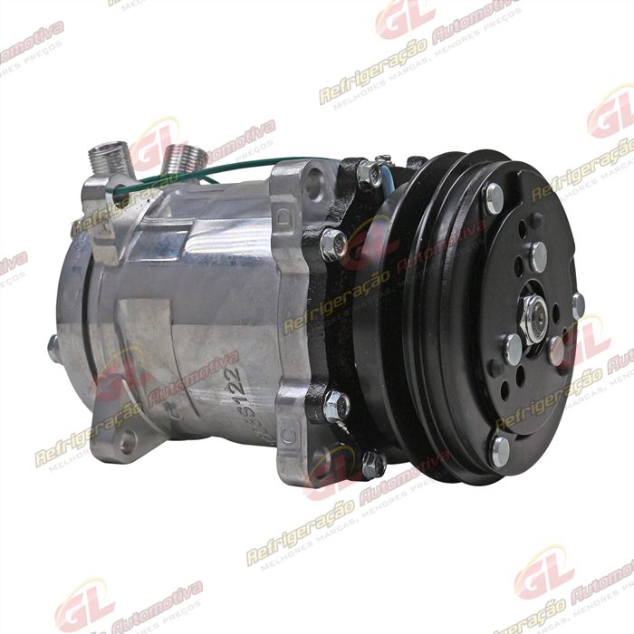 Compressor Modelo 5H14 Universal 8 Orelhas - 24 Volts Polia Canal 1A 128mm R134a — foto 3