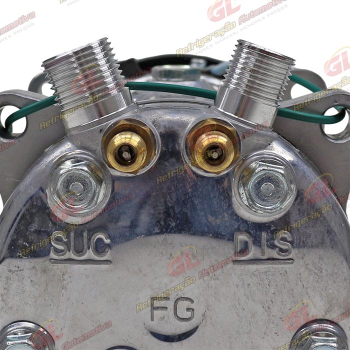 Compressor Modelo 5H14 Universal 8 Orelhas - 24 Volts Polia Canal 1A 128mm R134a — foto 8