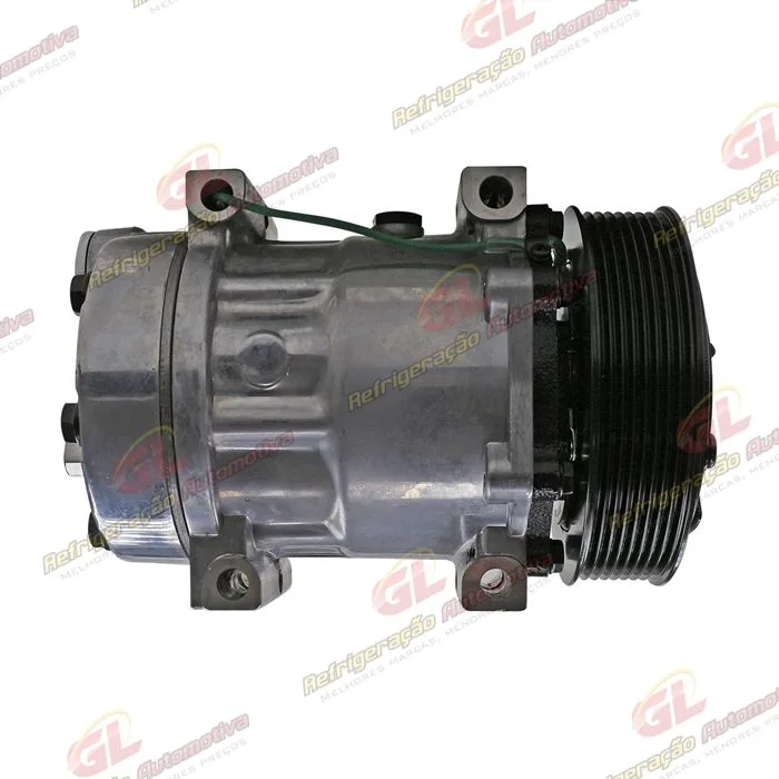 Compressor Modelo AA7H15AA Caminhão Volvo NH/FH/FM 1998 Até 2007/ Caminhão VM 2008 Até 2022/ Máquina Volvo - 24 Volts Polia 8pk 132mm — foto 5