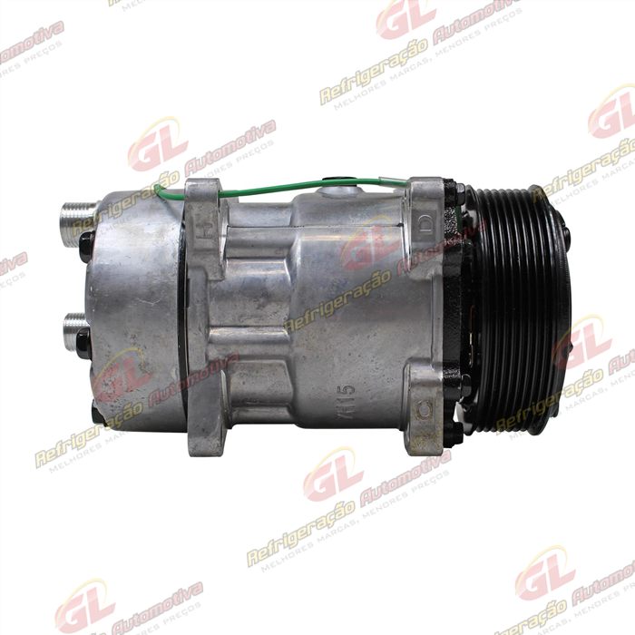 Compressor Modelo AA7H15AA 8 Orelhas Descarga/Sucção Traseira O´ring - 24 Volts Polia 8pk 119mm R134a — foto 5