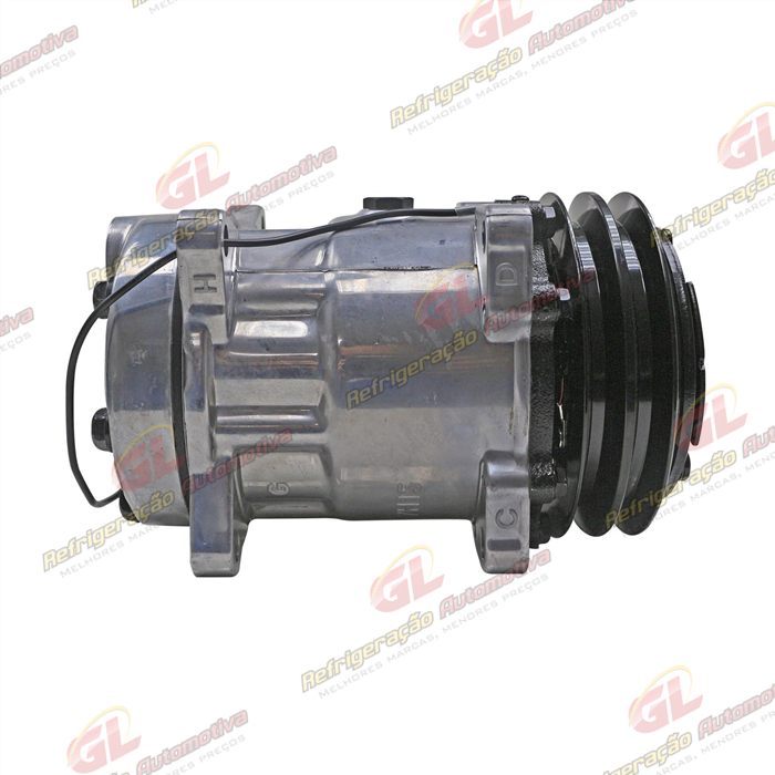 Compressor Modelo AA7H15AA U8088 Máquina Pulverizadora Valtra BS3020H/ Trator Massey Ferguson 6360 / 8 Orelhas Sucção e Descarga Traseira Engate - 12 Volts Polia 2A 132mm R134a OEM: 3782613M2 — foto 5