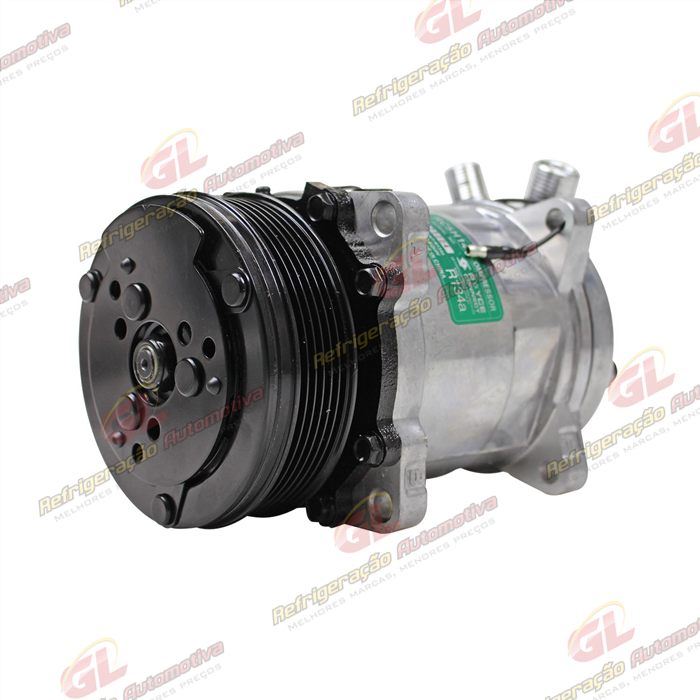 Compressor Modelo AA5H14AA 8 Orelhas - 12 Volts Polia 6pk 119mm Universal R134a — foto 2