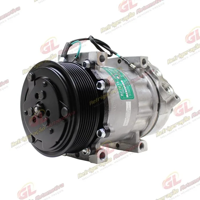 Compressor Modelo AA7H15AA 7980 Caminhão Scania >2007 - 24 Volts 8pk 119mm OEM: 1412263/ 1888034 — foto 2