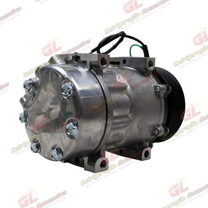 Compressor Modelo AA7H15AA 7980 Caminhão Scania >2007 - 24 Volts 8pk 119mm OEM: 1412263/ 1888034 — foto 6