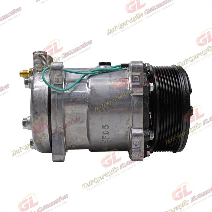 Compressor Modelo AA5H14AA 8 Orelhas - 24 Volts Polia 8pk 121mm Universal R134a — foto 5