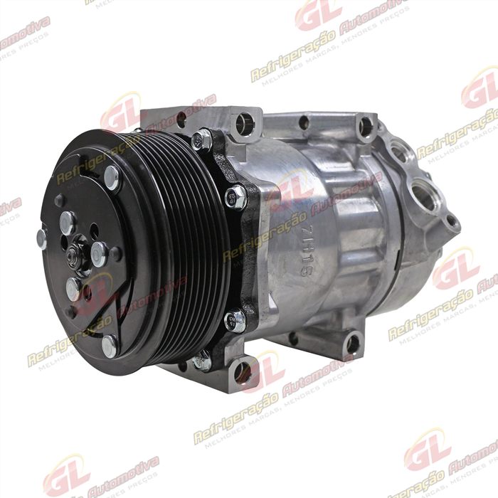 Compressor Modelo BB7H15BB 7980 Caminhão Scania >2007 - 24 Volts 8pk 119mm OEM: 1412263 — foto 2