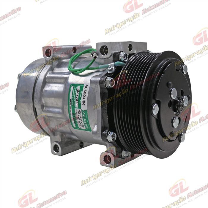 Compressor Modelo BB7H15BB 7980 Caminhão Scania >2007 - 24 Volts 8pk 119mm OEM: 1412263 — foto 3
