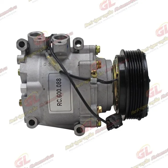 Compressor BBTRSA09BB Modelo 4984 Honda Civic 2001 Até 2006 - 12 Volts Polia 6pk 110mm — foto 5
