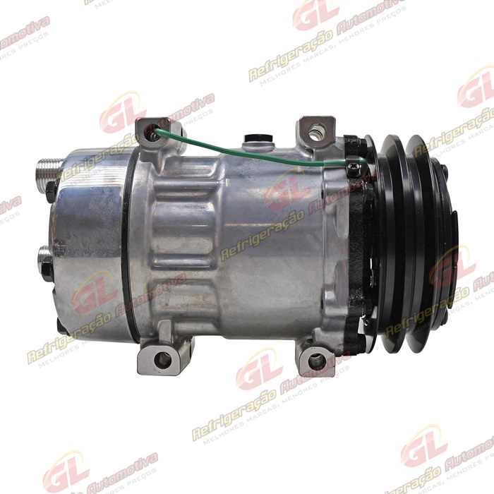 Compressor Modelo AA7H15AA Parafuso Passante Descarga e Sucção Traseira O´ring - 24 Volts Polia 2A 132mm — foto 5