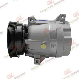 Compressor V5 Renault Scenic/ Megane 2001 Até 2006 1.6 16v. equipado somente c/compr. Korea 7700103536 importado China - 12 Volts Polia 6pk 125mm
