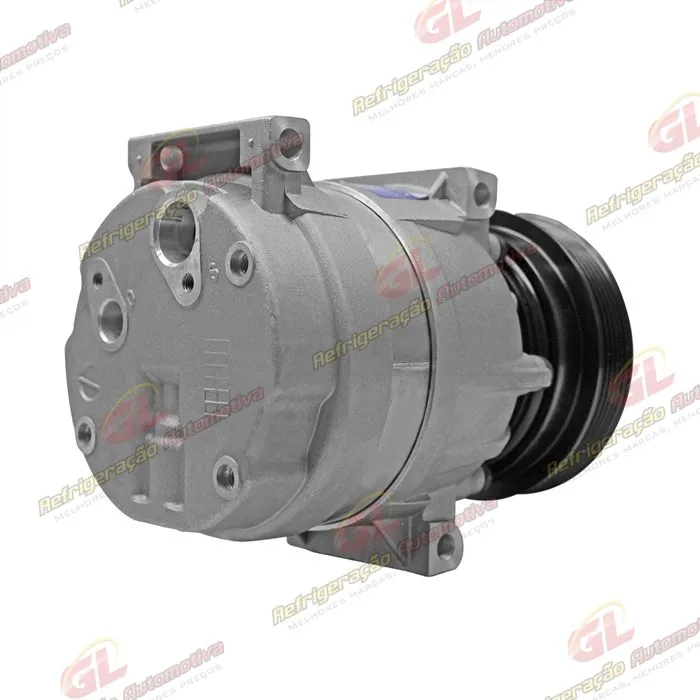 Compressor V5 Renault Scenic/ Megane 2001 Até 2006 1.6 16v. equipado somente c/compr. Korea 7700103536 importado China - 12 Volts Polia 6pk 125mm — foto 6