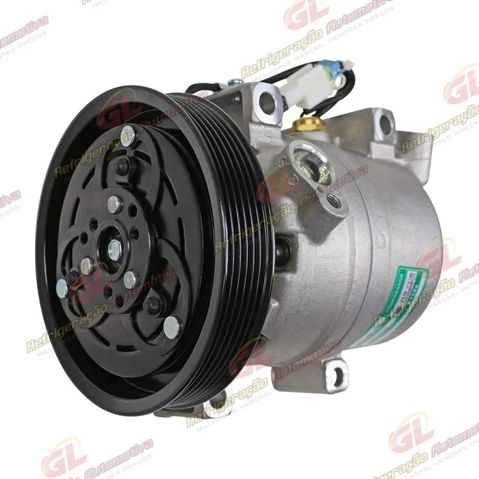 Compressor Zexel Nissan Frontier / X-Terra Motor 2.8 Até 2007 - 12 Volts Polia 6pk 143mm — foto 2