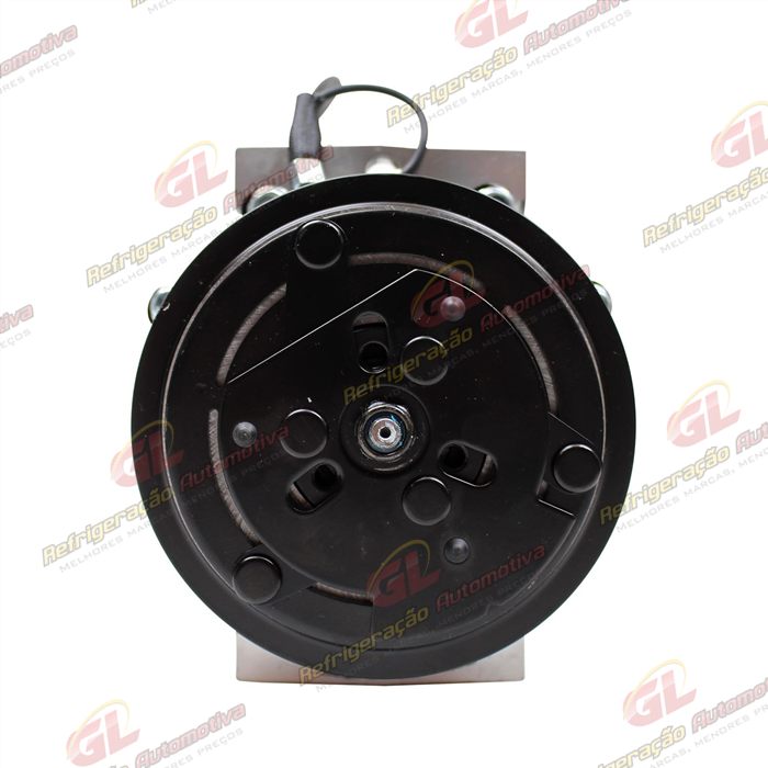 Compressor AA7H15AA Máquina Case Descarga e Sucção Saída Traseira O'ring - 12 Volts Polia 8pk 115mm — foto 3