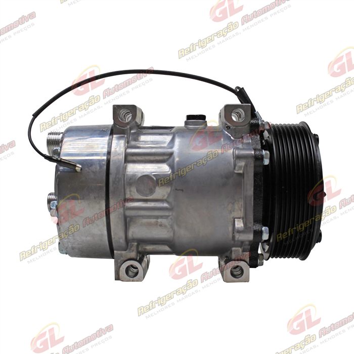 Compressor AA7H15AA Máquina Case Descarga e Sucção Saída Traseira O'ring - 12 Volts Polia 8pk 115mm — foto 5