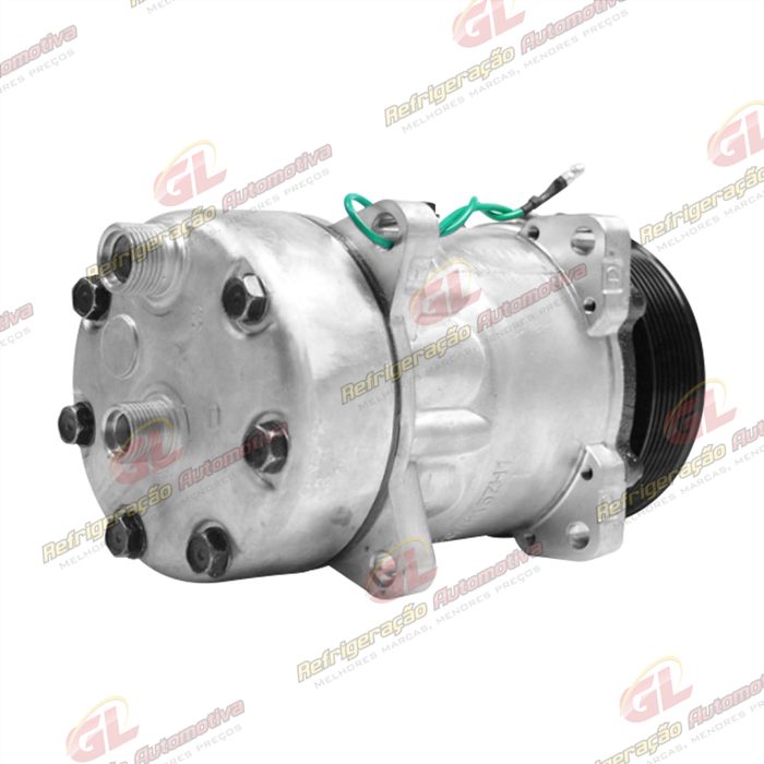 Compressor SANDEN 4765 AA7H15AA 8 Orelhas Descarga e Sucção Traseira O´ring - 24 Volts Polia 8pk 120 mm — foto 6
