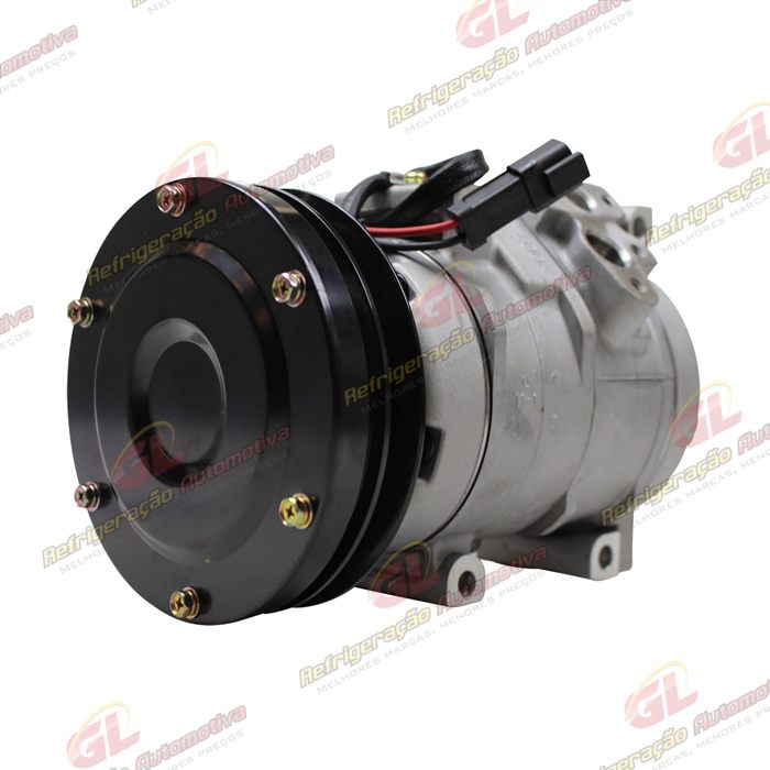 Compressor Modelo Denso 10S17C Máquina Caterpillar 310/320-BL - 24 Volts Polia Canal 1A 135mm OEM: 245-7781/ 176-1895/ 201-3837 — foto 2
