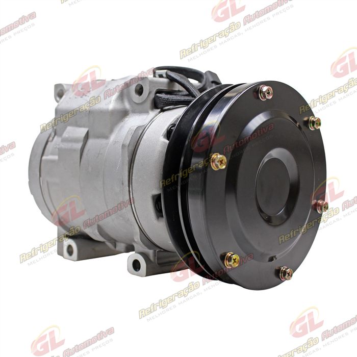 Compressor Modelo Denso 10S17C Máquina Caterpillar 310/320-BL - 24 Volts Polia Canal 1A 135mm OEM: 245-7781/ 176-1895/ 201-3837 — foto 4