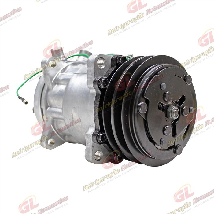 Compressor SANDEN Original 4741 AA7H15AA 8 Orelhas 200cc - 24 Volts Polia 2A 125mm — foto 4