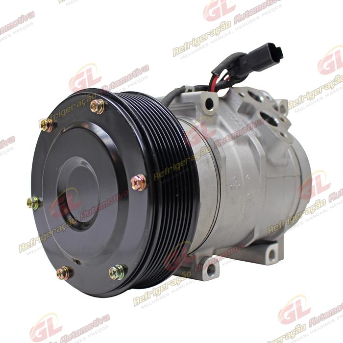 Compressor Modelo Denso 10S17C Máquina Caterpillar 336D/330CL - 24 Volts Polia 8pk 145mm - OEM: 305-0324/ 305-0325/ 259-7243/ 245-7779 — foto 2