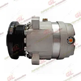 Compressor Modelo V5 Chevrolet Omega Motor 4.1 6c. 1995 Até 1998 R134a - 12 Volts Polia 6pk 106mm OEM: 1135502