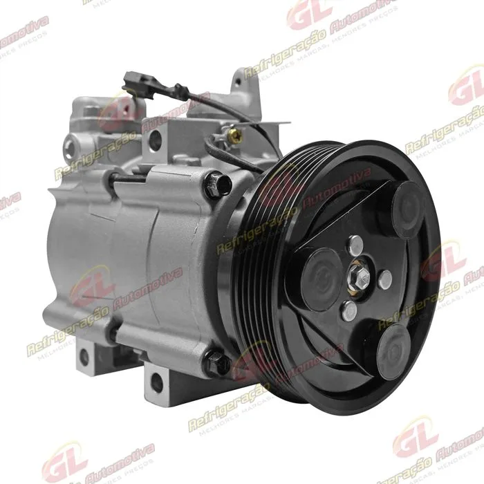 Compressor Modelo Halla Hyundai Santa Fé 2.0 8 Válvulas 2001 Até 2009 - 12 Volts Polia 6pk 118mm — foto 4