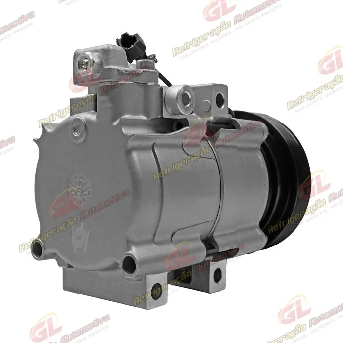 Compressor Modelo Halla Hyundai Santa Fé 2.0 8 Válvulas 2001 Até 2009 - 12 Volts Polia 6pk 118mm — foto 6