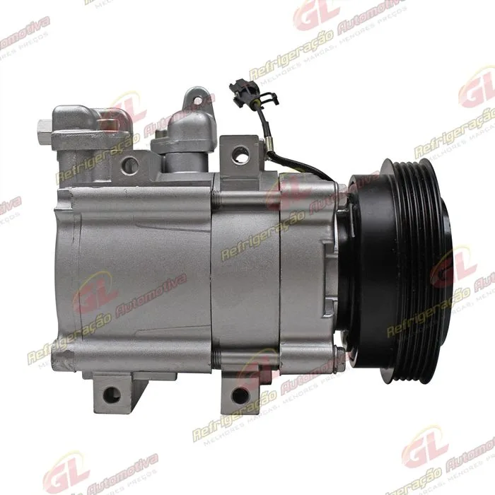 Compressor Modelo Halla Hyundai Santa Fé 2.4 8 Válvulas 2001 Até 2009 - 12 Volts Polia 5pk 123mm — foto 5