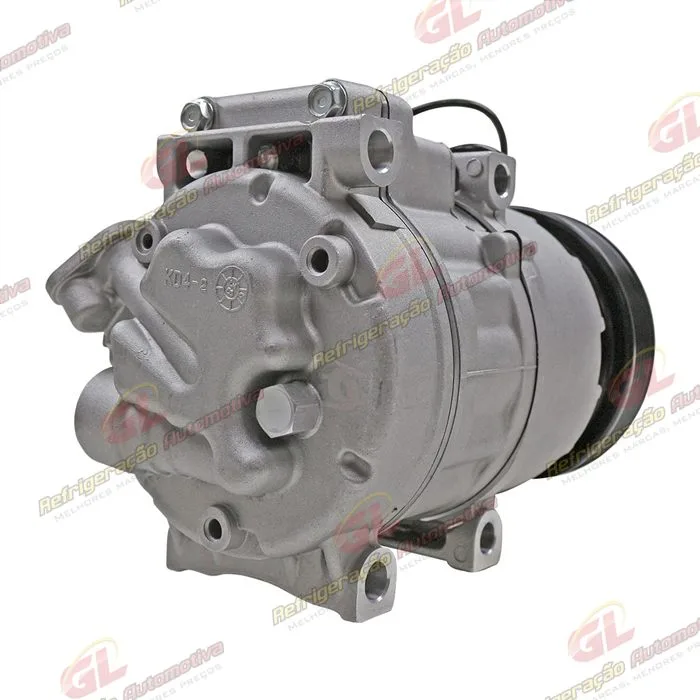 Compressor Modelo Halla Hyundai Vera Cruz 3.0 V6/ Santa Fé 2.7 12 Válvulas/ Azera/ Kia Sorento 2007 Até 2009 - 12 Volts Polia 6pk 124mm — foto 6