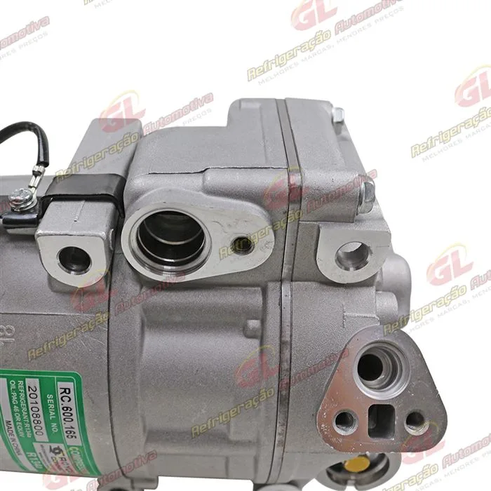 Compressor Modelo Halla Hyundai Vera Cruz 3.0 V6/ Santa Fé 2.7 12 Válvulas/ Azera/ Kia Sorento 2007 Até 2009 - 12 Volts Polia 6pk 124mm — foto 9