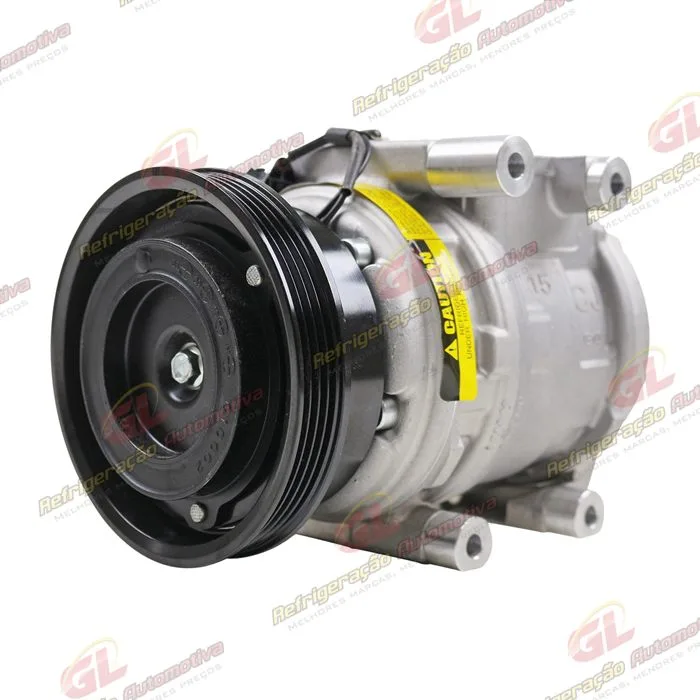 Compressor Modelo Denso 10PA15 Doowon Hyundai Tucson/ Kia Sportage/ New Sportage Gasolina e Diesel 2.0/2.7 8 Válvulas 2007> - 12 Volts Polia 4pk 123mm — foto 2