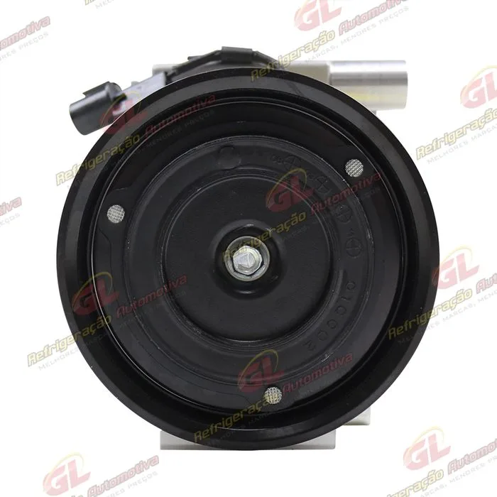 Compressor Modelo Denso 10PA15 Doowon Hyundai Tucson/ Kia Sportage/ New Sportage Gasolina e Diesel 2.0/2.7 8 Válvulas 2007> - 12 Volts Polia 4pk 123mm — foto 3