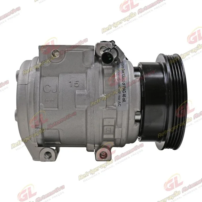 Compressor Modelo Denso 10PA15 Doowon Hyundai Tucson/ Kia Sportage/ New Sportage Gasolina e Diesel 2.0/2.7 8 Válvulas 2007> - 12 Volts Polia 4pk 123mm — foto 5