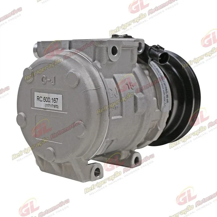 Compressor Modelo Denso 10PA15 Doowon Hyundai Tucson/ Kia Sportage/ New Sportage Gasolina e Diesel 2.0/2.7 8 Válvulas 2007> - 12 Volts Polia 4pk 123mm — foto 6