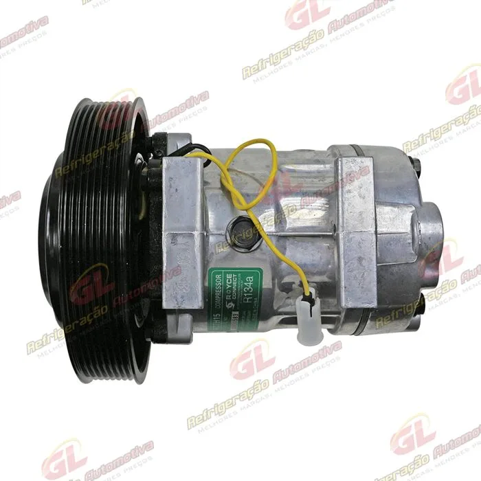 Compressor AB7H15AB 4116U Caminhão Volvo FM/ FMX / FH 2008 Até 2019 - 24 Volts Polia 8pk 174mm OEM: 20587125/ 85000458/ 84094705/ 85000458 — foto 8