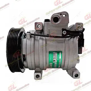 Compressor Modelo Halla HS09 Kia Picanto motor 1.0 Flex 3 Cilindros 2012> - 12 Volts Polia 6pk 121mm OEM: 97701 / F500-CPAAC-01