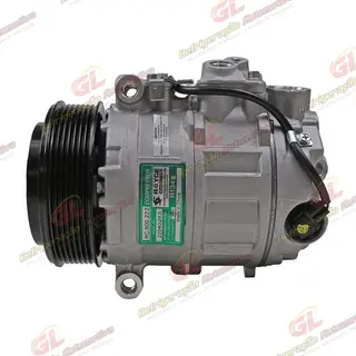 Compressor Modelo Denso 7SEU17C-PV7 Mercedes Benz Sprinter Lado Esquerdo Do Motor 2013 Até 2018/ C180/C200 2013 Até 2015/ Land Rover Discovery 3 2005/ Touareg V8/ Porsche Panamera - 12 Volts Polia 7pk 120mm