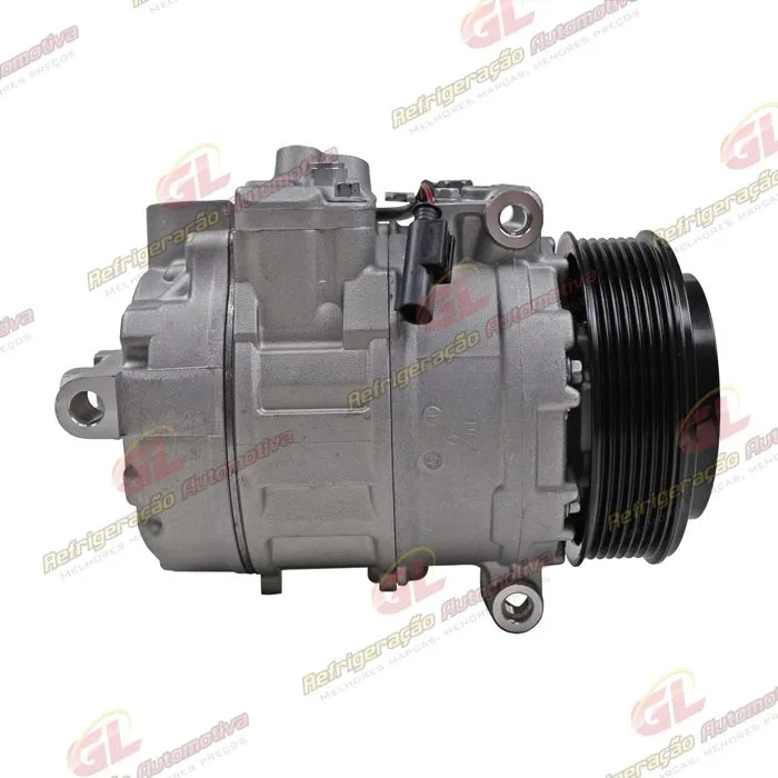 Compressor Modelo Denso 7SEU17C-PV7 Mercedes Benz Sprinter Lado Esquerdo Do Motor 2013 Até 2018/ C180/C200 2013 Até 2015/ Land Rover Discovery 3 2005/ Touareg V8/ Porsche Panamera - 12 Volts Polia 7pk 120mm — foto 4