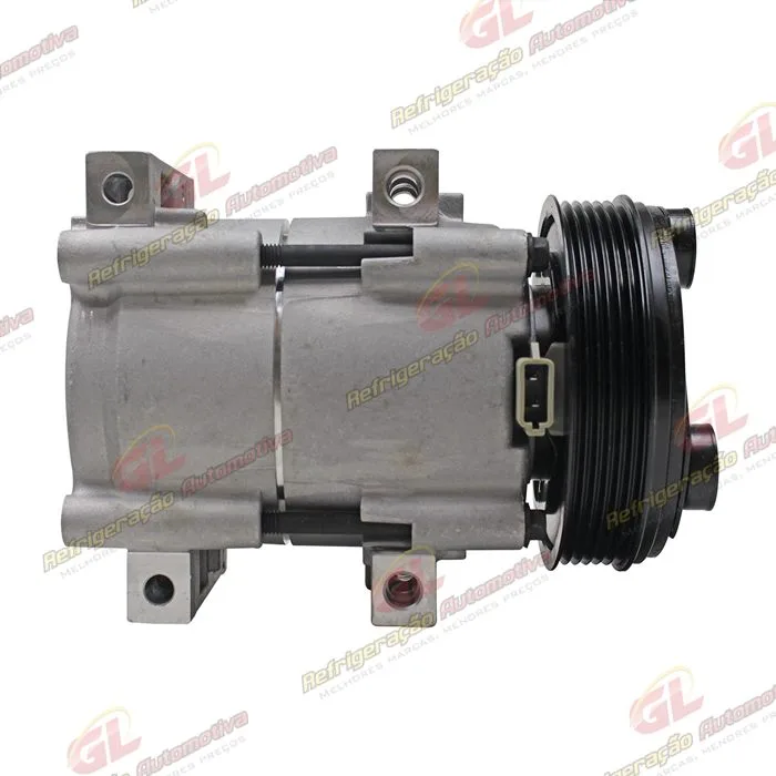Compressor Fic Ford Ranger Diesel 3.0 até 2012 / Mustang / Troller 3.0 - 12 Volts Polia 6pk 130mm — foto 5