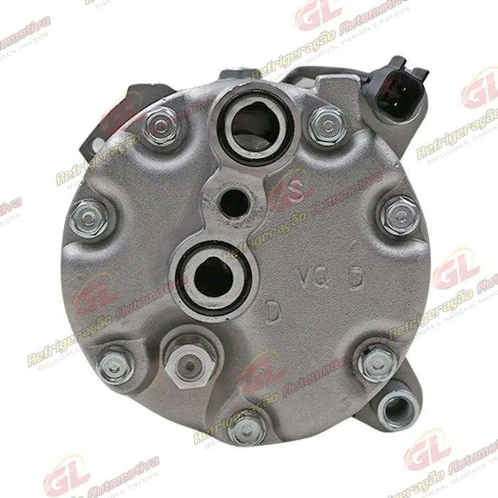Compressor Modelo Zylinder SD7V16 1100 Volkswagen Polo Até 2001 / Golf >1998/ Passat/ Eurovan/ 4 Orelhas - 12 Volts Polia 6pk 120mm — foto 6