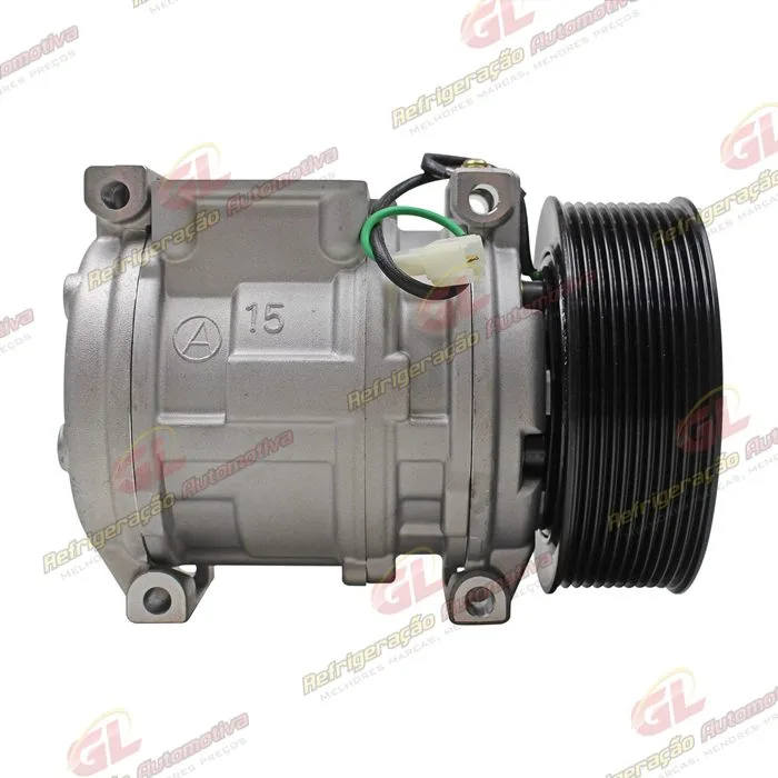 Compressor Modelo Denso 10PA15C Caminhão Mercedes Benz Atron/ Axor/ Actros 2729/ 2831/ 2841/ 2844/ 4844 Ano 2015> - 24 Volts Polia 11pk 130mm — foto 5