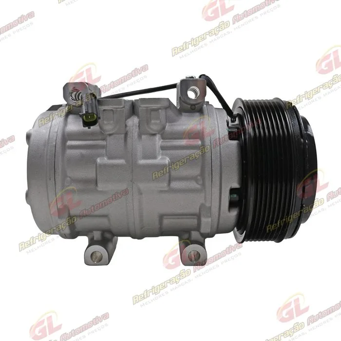 Compressor Modelo 10P15 Caminhão Mercedes Benz Accelo A815/ L98/ Volkswagen Constellation/ Titan 18310 R134a - 24 Volts Polia 8pk 120mm OEM: A9042300811/ 2R2820803C — foto 4