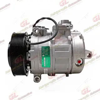 Compressor Modelo Denso 7SBU16C Caminhão Mercedes Benz Axor 3344/4144 - 24 Volts Polia 9pk 137mm OEM: 4572300111/ A0002343711