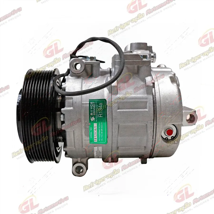 Compressor Modelo Denso 7SBU16C Caminhão Mercedes Benz Axor 3344/4144 - 24 Volts Polia 9pk 137mm OEM: 4572300111/ A0002343711